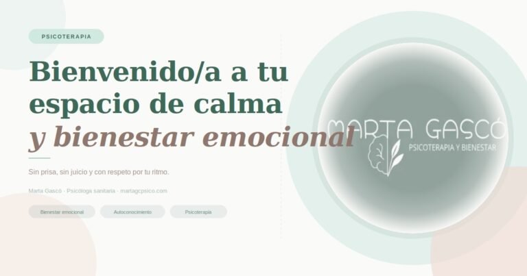 Bienvenido/a a tu espacio de psicoterapia y bienestar emocional